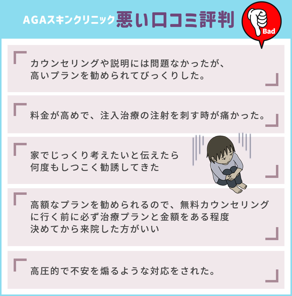 AGAスキンの悪い口コミ評判一覧