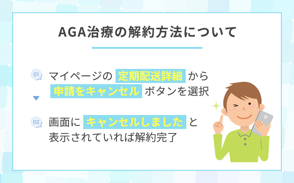 AGA治療の解約方法