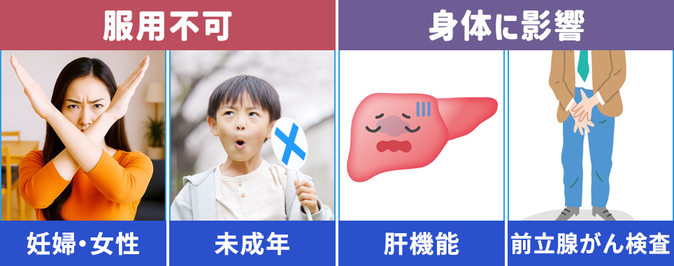 フィナステリドとデュタステリドの注意点まとめ