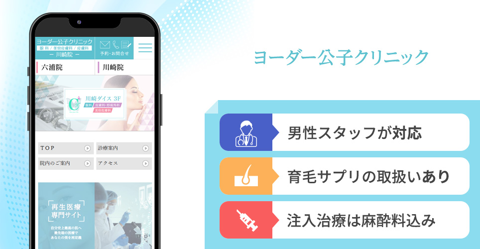 ヨーダー公子クリニックの特徴まとめバナー