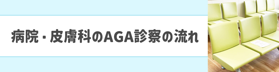 病院・皮膚科のAGA診察の流れ