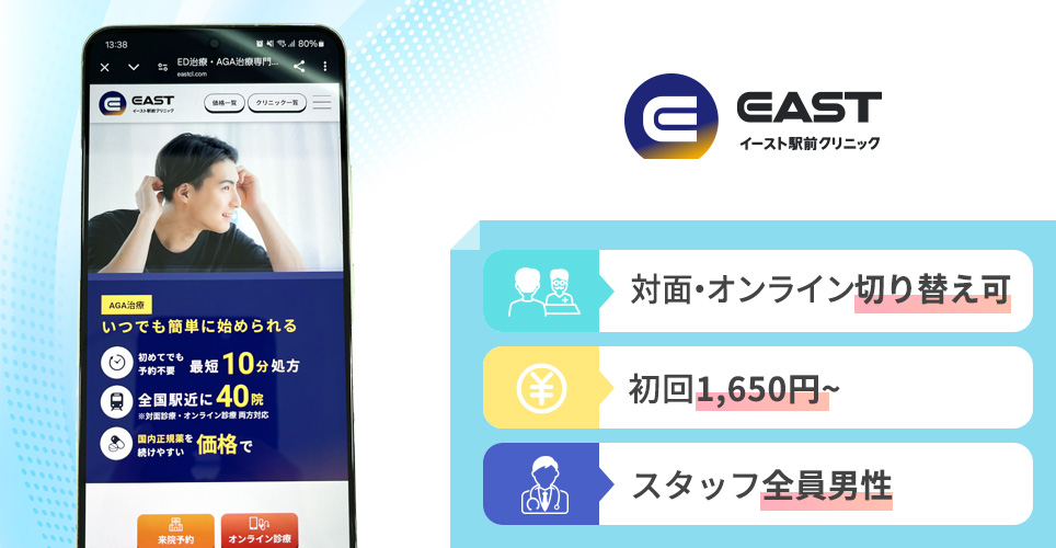 イースト駅前クリニックの特徴まとめバナー