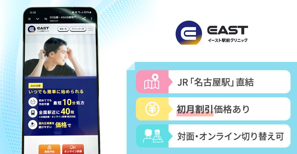 イースト駅前クリニックの特徴まとめバナー