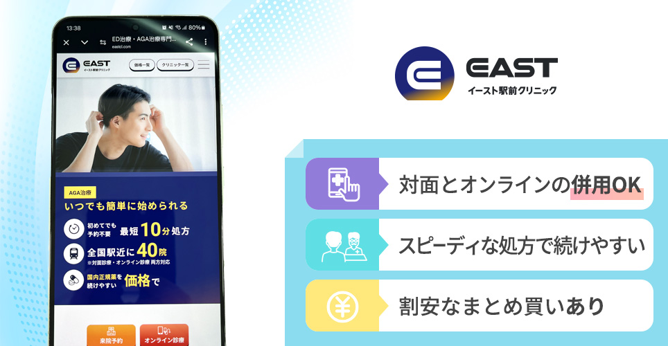 イースト駅前クリニックの特徴まとめバナー