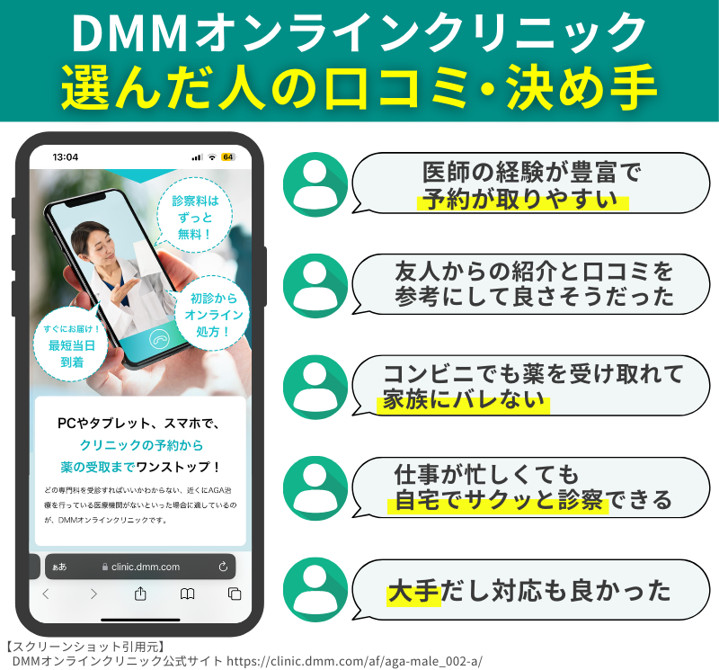 AGAオンライン診療おすすめクリニック1_dmmオンラインクリニック