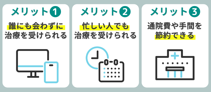 AGAオンライン診療のメリット3選