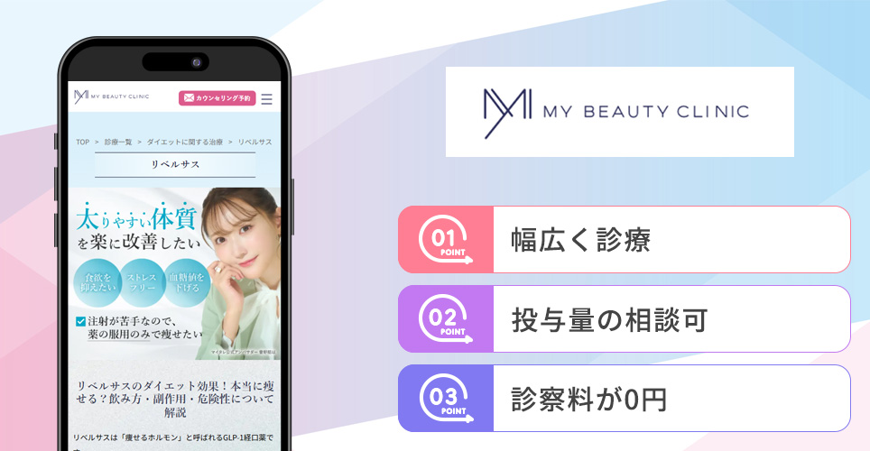 Myビューティークリニックの特徴バナー