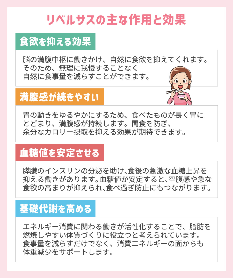 リベルサスの主な作用と効果一覧