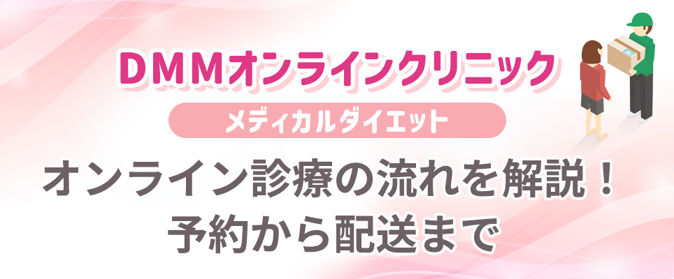 DMMメディカルダイエッオンライン診療のフロー