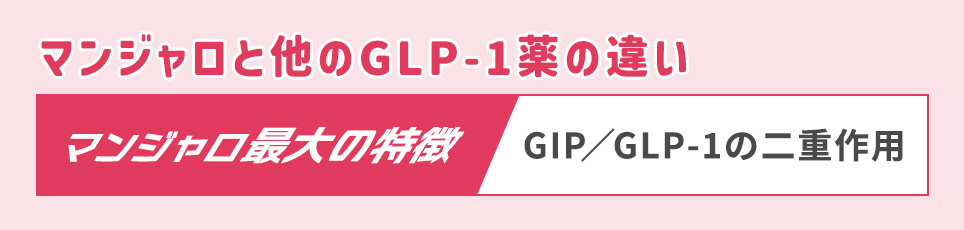 マンジャロの最大の特徴:GIP/GLP-1の二重作用